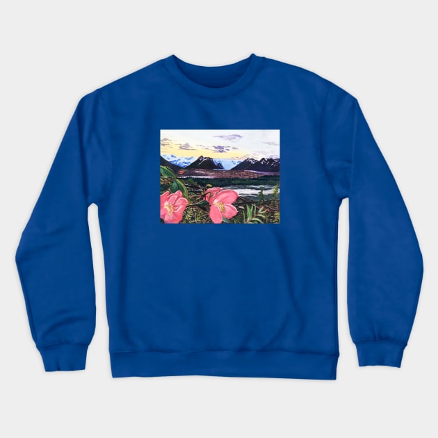 Summer Solstice in McCarthy, Alaska Crewneck Sweatshirt by realartisbetter